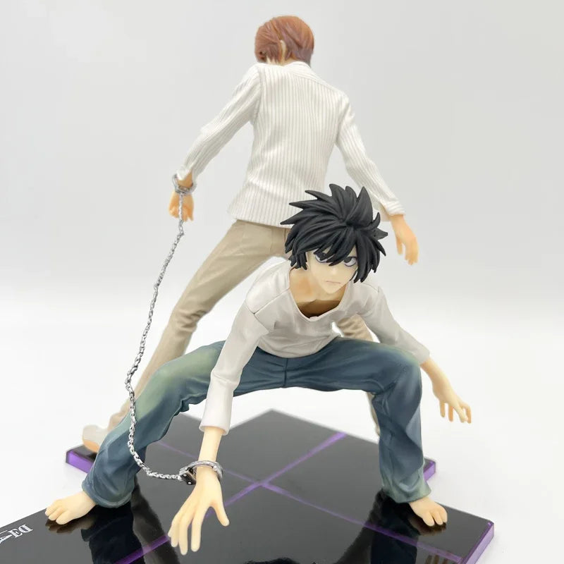 24cm Death Note Anime Figure Light Yagami L Action Figure 1160# Yagami Light 1200# L Lawliet Figurine Collectible Model Doll Toy