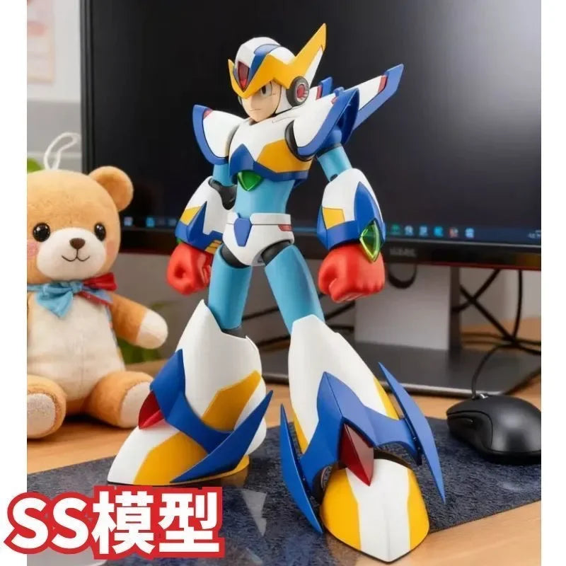 SS Model KO Kotobukiya KP701 RockMan X Falcon Armor Action Figure Megaman X5 Anime Model Kit Birthday GiftFigures Assembly