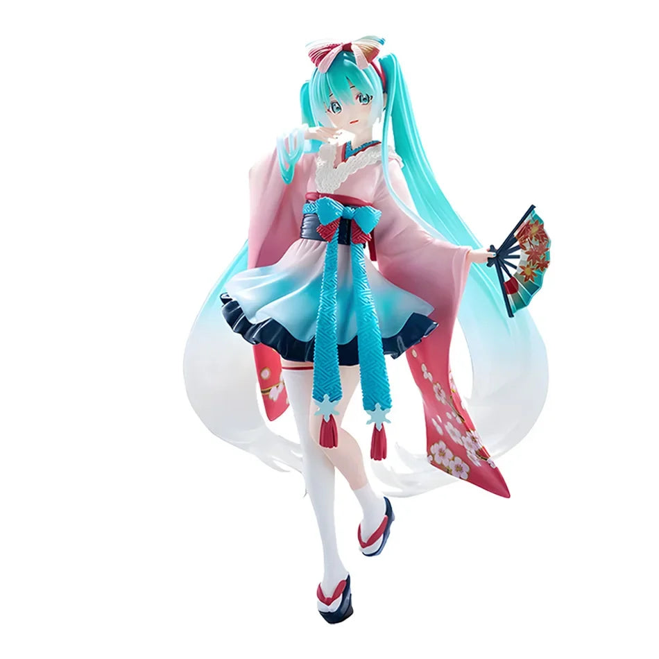 Original Genuine Vocaloid Hatsune Miku Tenitol Tenitol Neo Tokyo Series Kimono 20cm Collections Model Figures Toys Gifts