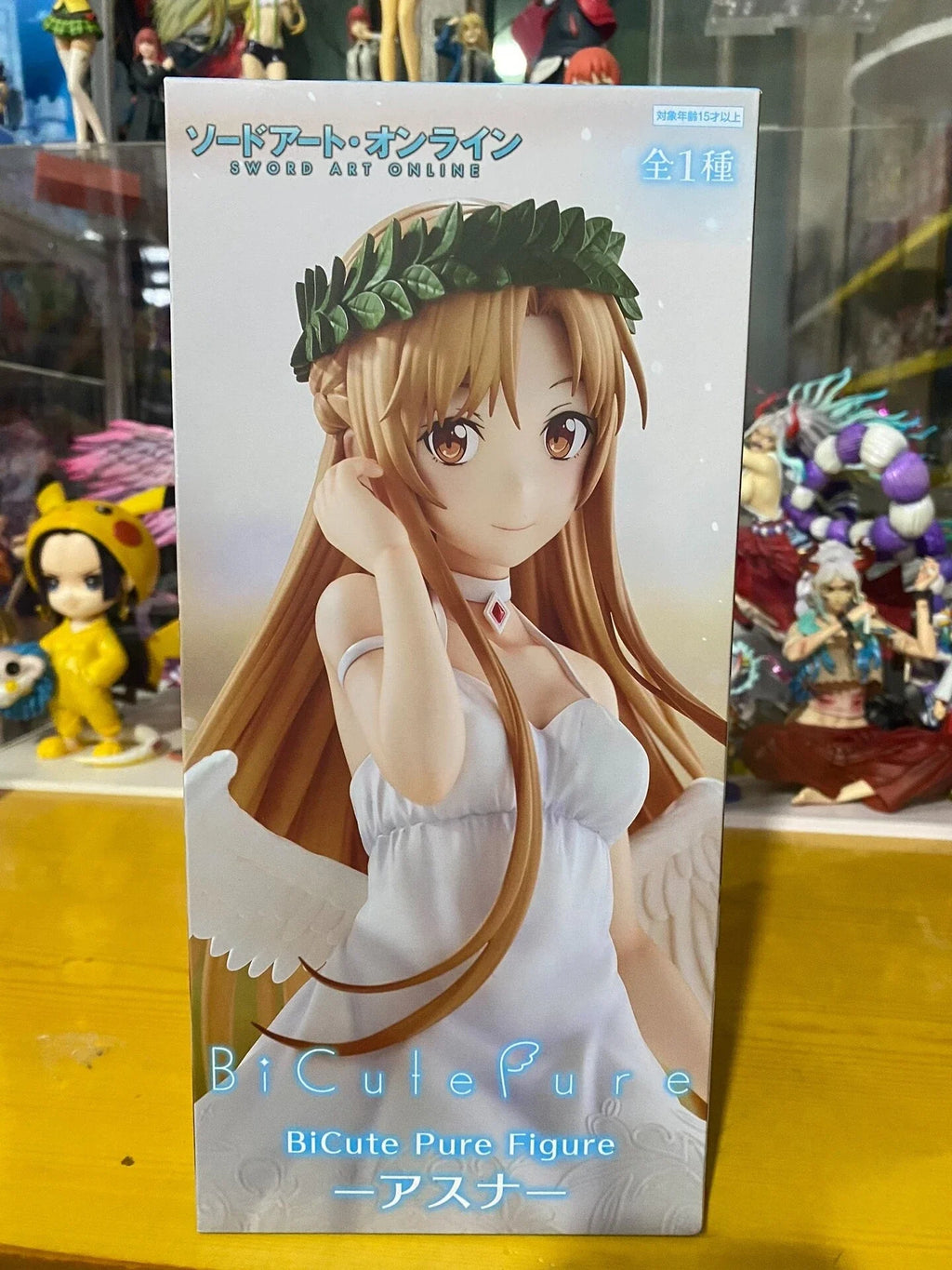 100% Original FuRyu Bicute Pure Sword Art Online Asuna Kawaii Anime Action Figure Garage Kit Collectible Desktop Decoration