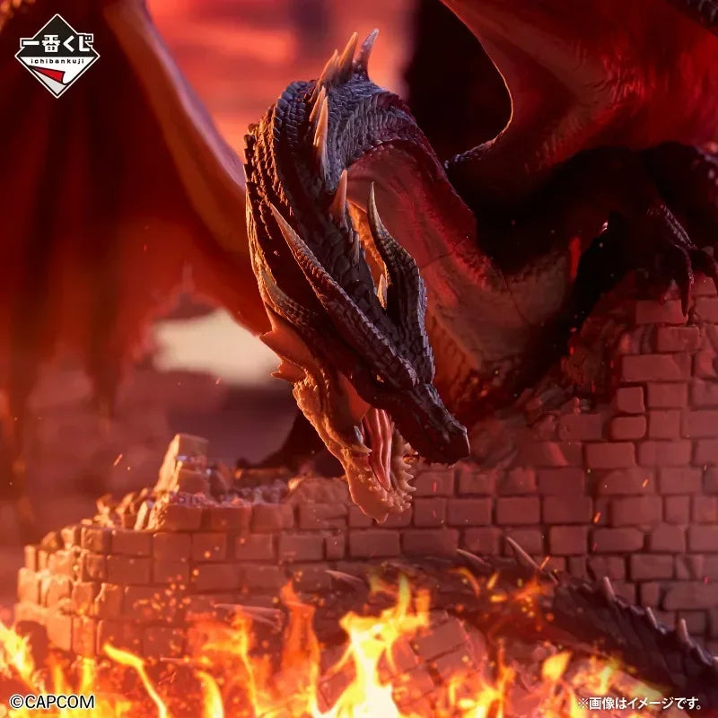Bandai Ichiban Nine Times Monster Hunter 20th Anniversary Fatalis Miraboreas Figure Model Collection Toy Gift