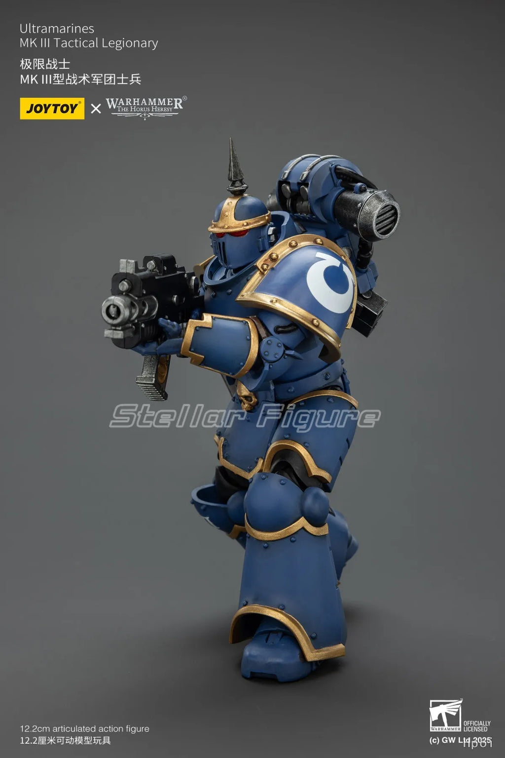【SF】JOYTOY Warhammer 40K 1/18 Action Figure Ultramarines MK Ill Tactical Legionary Model Toys Gifts Collection Ornaments
