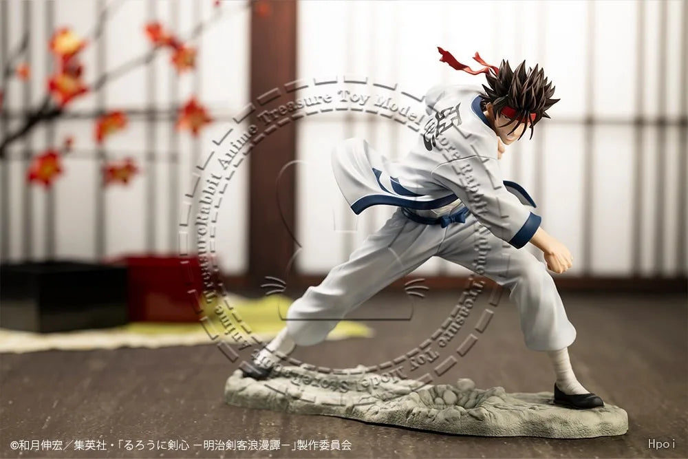 In Stock Original Genuine Kotobukiya ARTFX J Figure Rurouni Kenshin Sagara Sanosuki Samurai Sword Fighter Collectible Statue