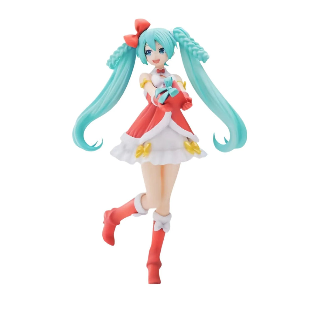 2024 New 22CM Anime Hatsune Miku Christmas attire Kawaii Figure PVC high quality Model Toys Doll Ornaments Christmas Kids Gifts
