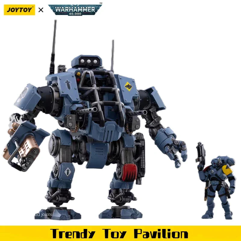 【JOYTOY】Warhammer 40K Space Wolves Battle Pack Invictor Warsuit Warsuit-Pilot Bruder Rurik Warfist 1/18 Actionfigur Spielzeug