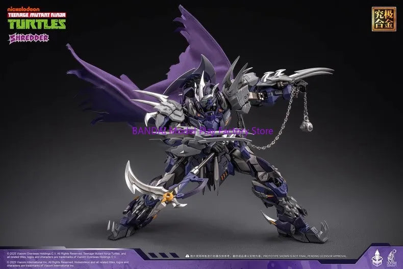 In stock New HEATBOYS Anime Ninja Shredder Alloy Action Figure Guochuang Toy Collection Model Gift