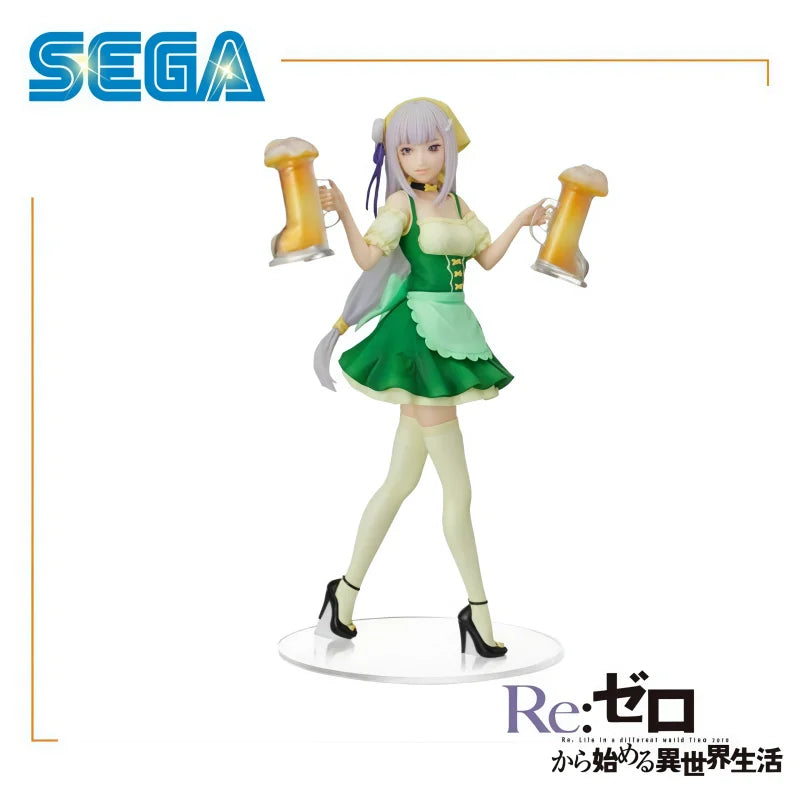 in stock 100% original SEGA Re Life in a different world from zero Emilia action figure model doll brand new boxed garage toys