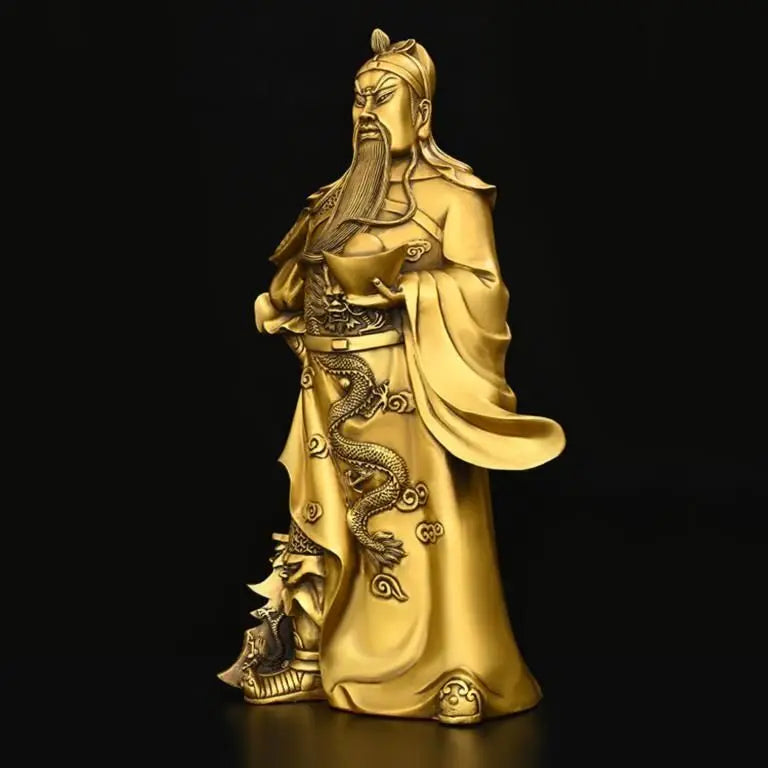 Copper Tobao God of Wealth God of Guan Gong Statue Decorative Attracting Wealth Home Furnishings Gifts