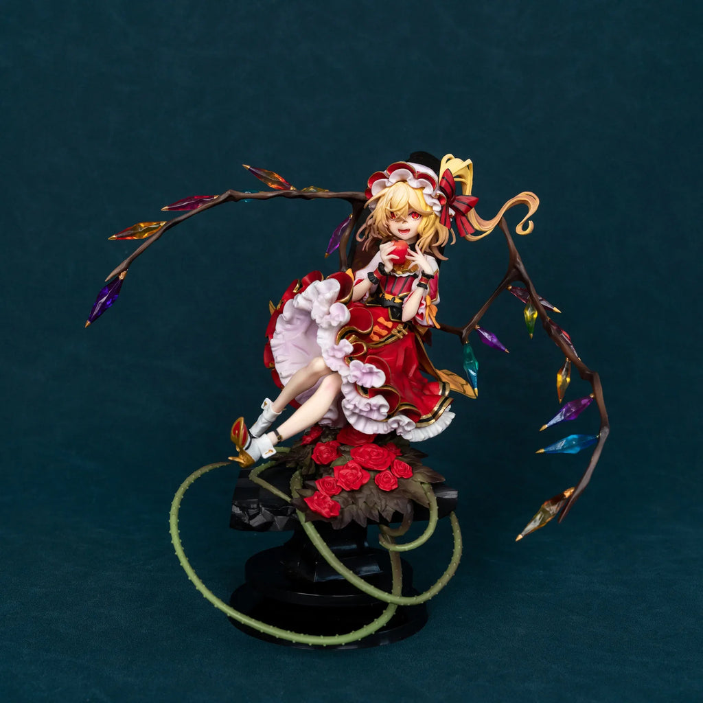23cm Touhou Project Flandre Scarlet Vampire Game Girl Figure Model Statue Boys Collection Desktop Decoration Ornament Toys Gifts