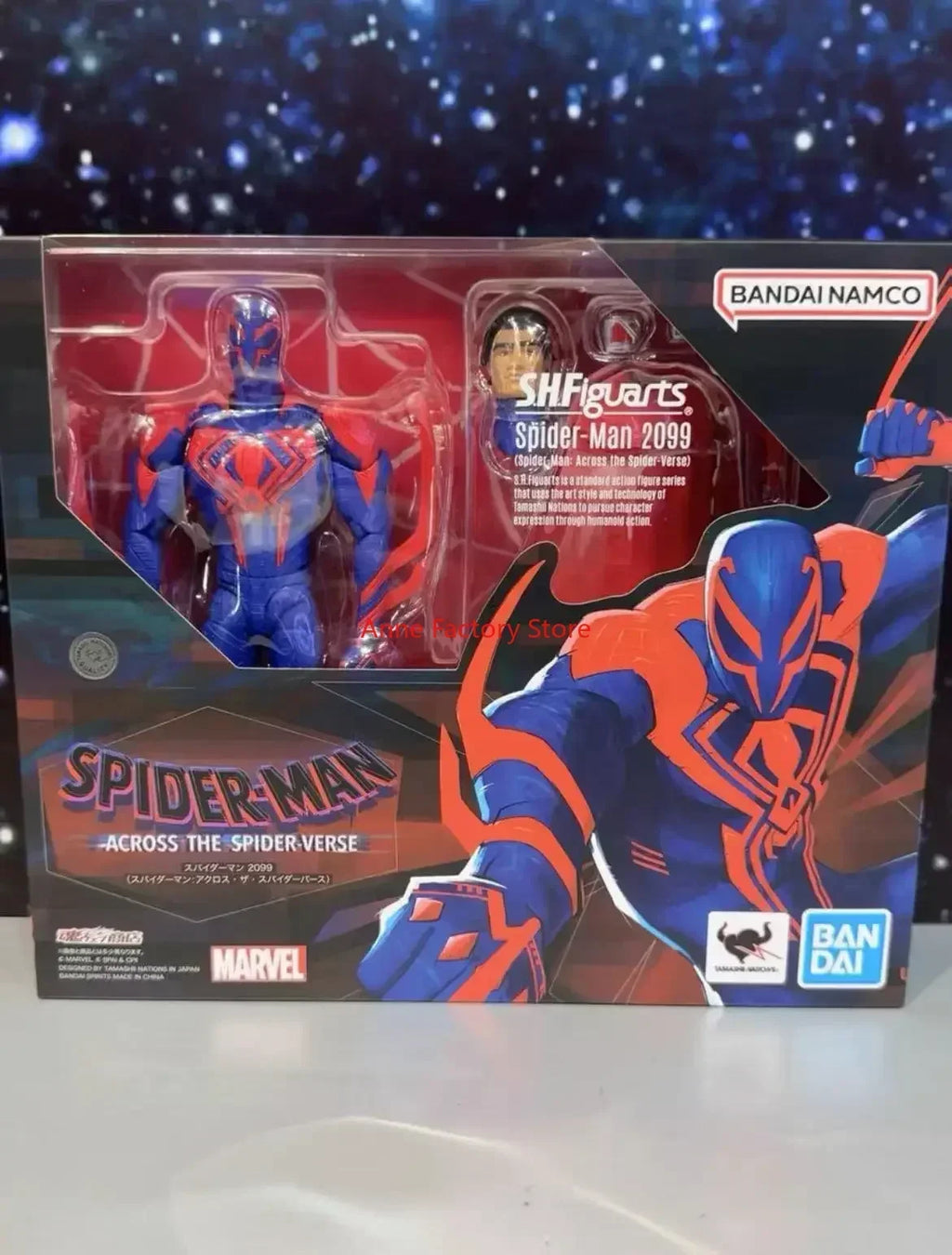 Original SH Figuarts SHF SpiderMan 2099 Spider Man Across The Spider Verse In Stock Action Figures Collectible Toy Figura Gift