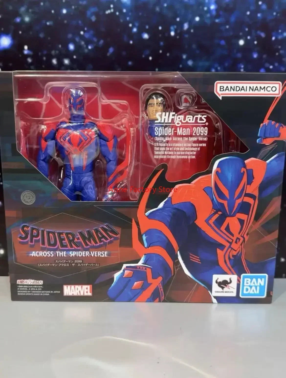 Original SH Figuarts SHF SpiderMan 2099 Spider Man Across The Spider Verse In Stock Action Figures Collectible Toy Figura Gift