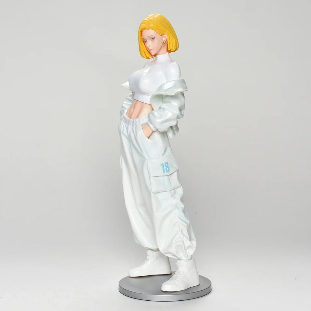 26.5cm/10.43in Anime Dragon Ball Z Android 18 Figure Android 18 Action Figure Collectible Statue Model Toy Gift