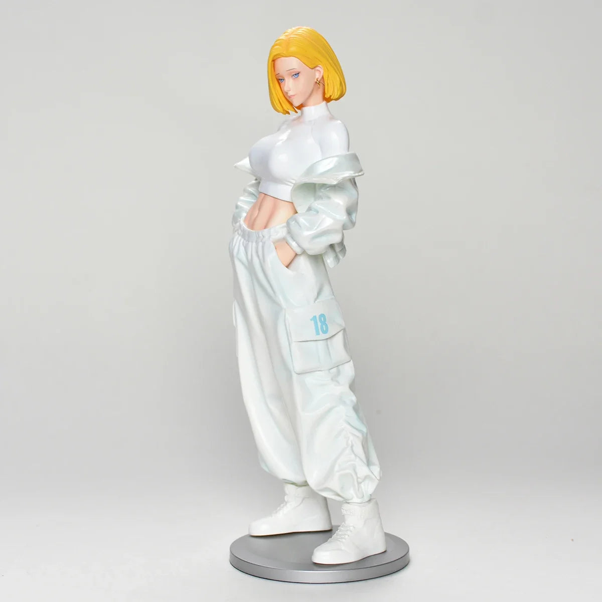 26.5cm/10.43in Anime Dragon Ball Z Android 18 Figure Android 18 Action Figure Collectible Statue Model Toy Gift