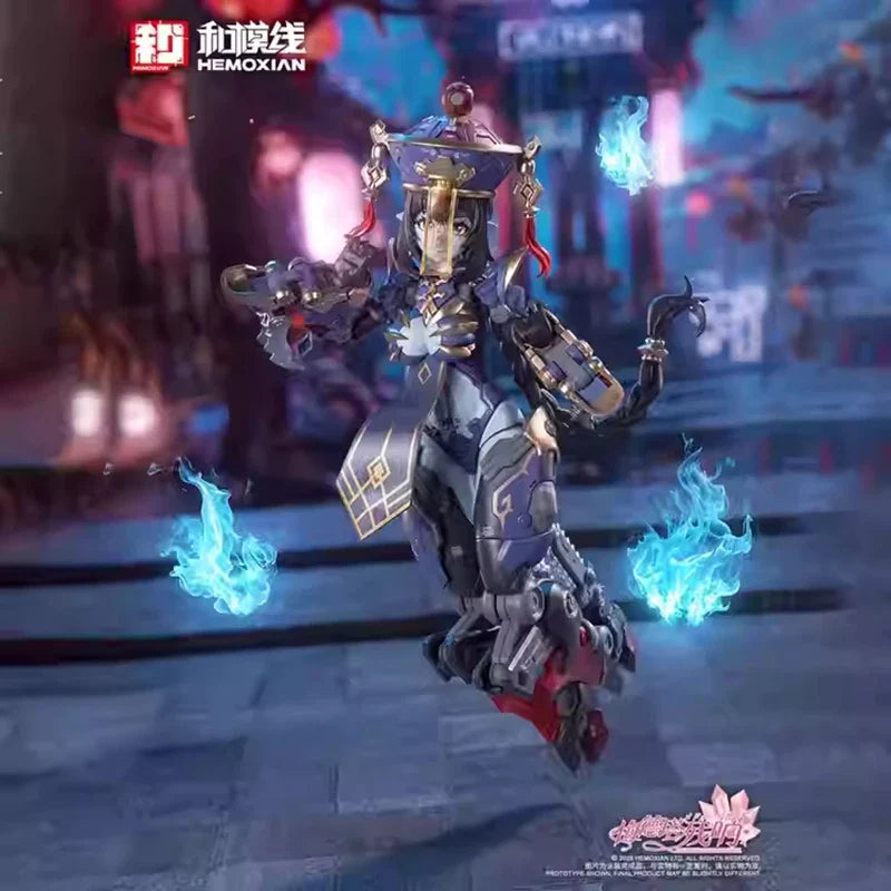 Original Hemoxian Figure Jiulian Figures Reverberation Of Medta Figurine 1/12 Zombie Girl Assembly Model Kit Collection Toy Gift