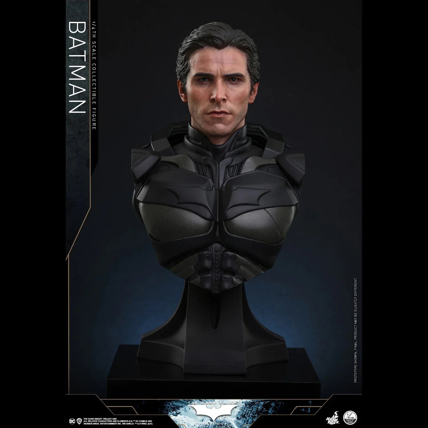 [In Stock] HotToys HT 1/4 QS019 "Batman Trilogy" Batman Batman Standard Edition Mobile Soldier Set Model Figure Toy Collection