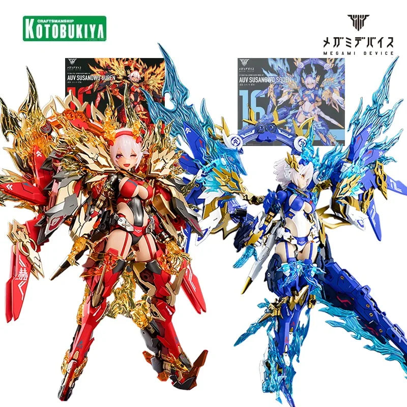 Kotobukiya MEGAMI DEVICE Model Kit - AUV SUSANOWO GUREN (Red Mech Girl) 1:1 Scale Assembly Figure | Customizable Collectible