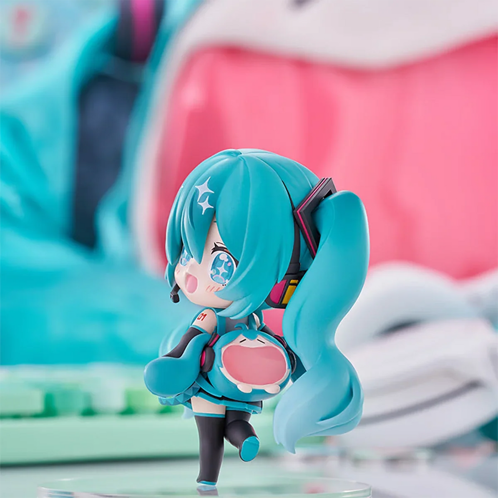 100% Original FuRyu Tenitol Piapro Characters Hatsune Miku Very Happy Ita Bag Ver. Mini Garage Kit Collection Series Model Toys