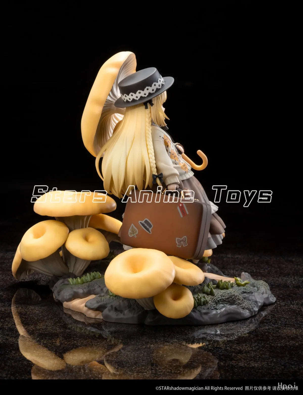 【Pre Sale】Original Reverse Studio Mushroom Girl Series No.3 Golden Top Side Ear 1/1 Ornament Toy Animation Figure