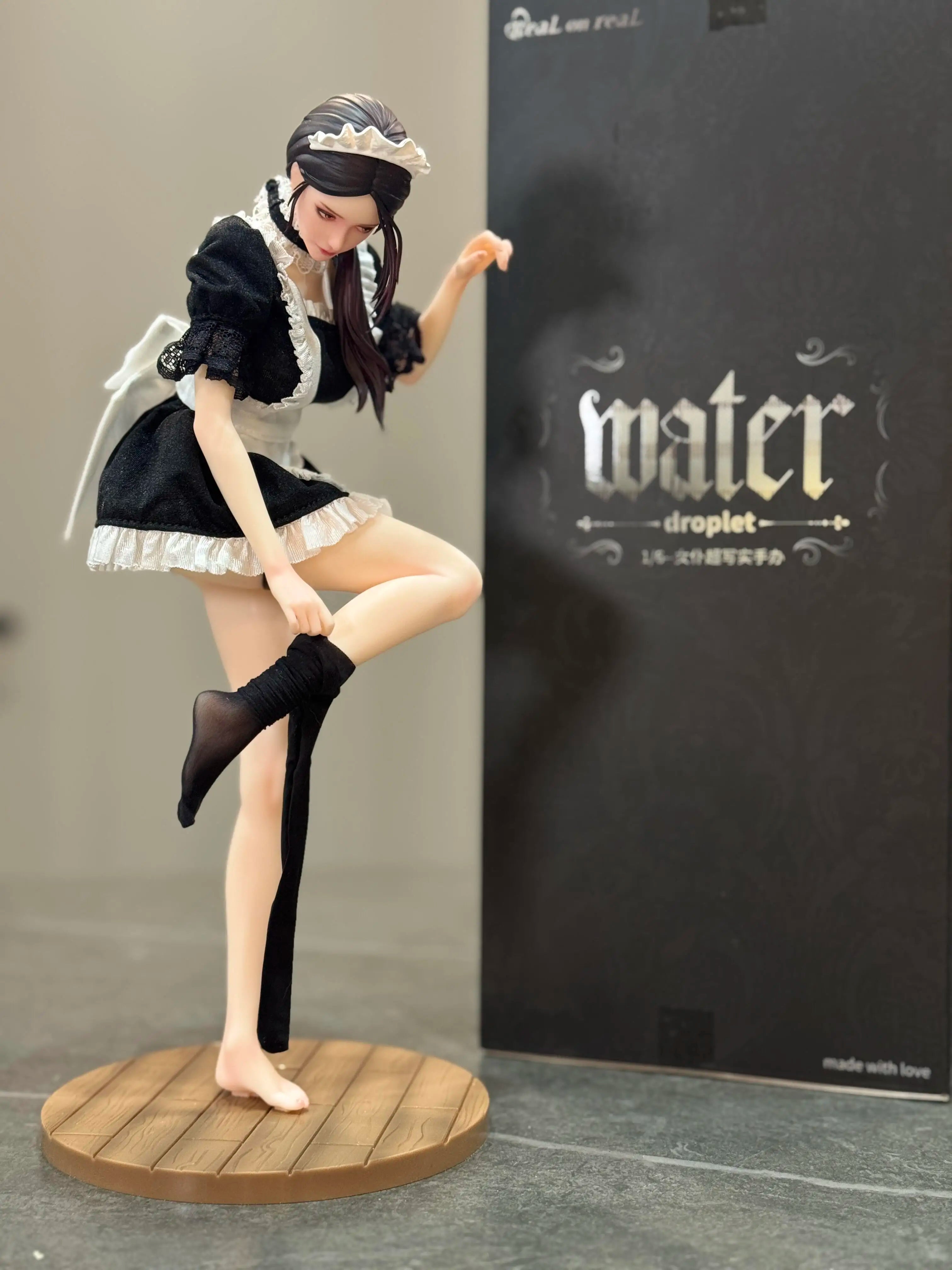 Original Illustration Figure She Is Real & Bearpanda Lou LL 1/6--Hyper-realistic Figure of Maid 27cm Products Anime Decorative