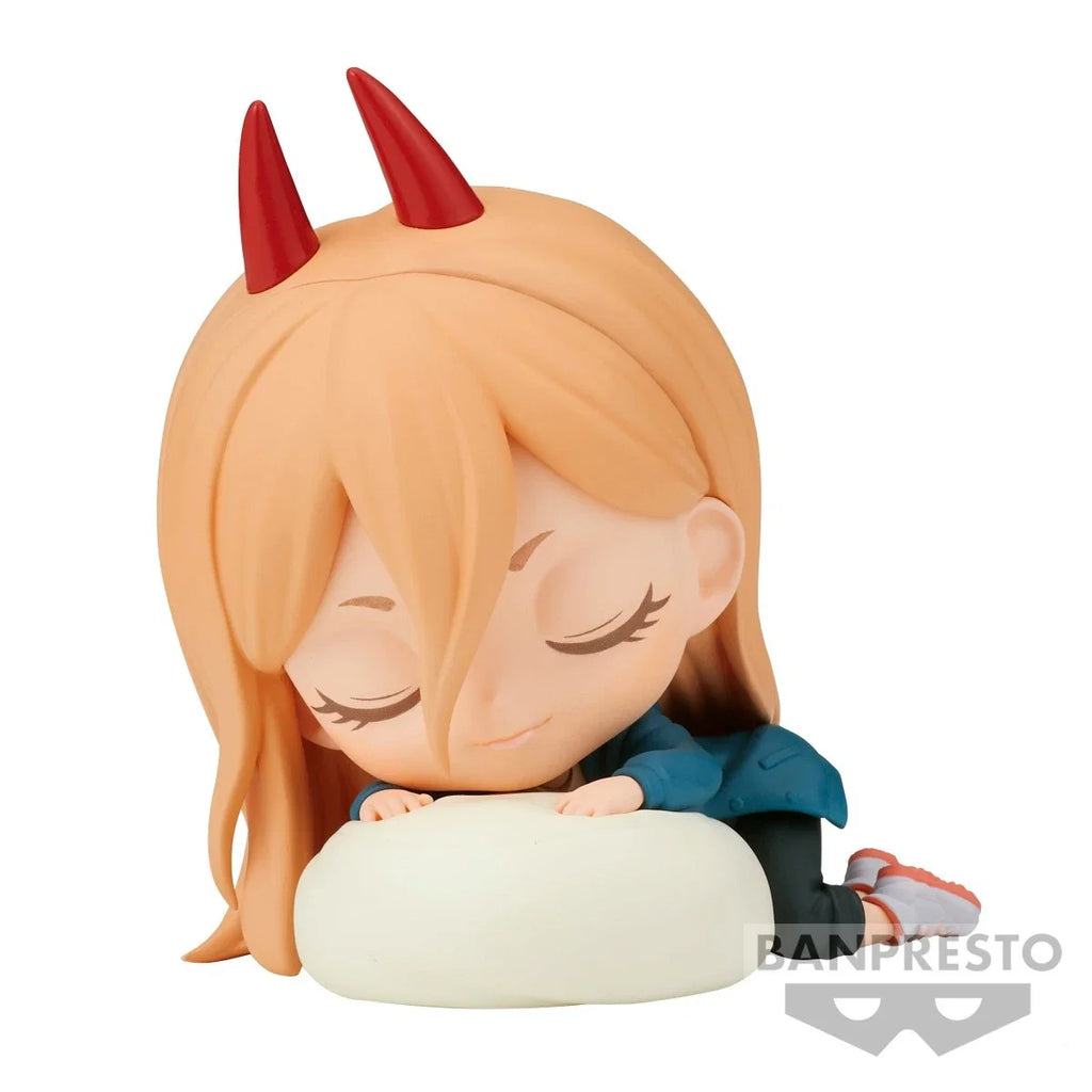 BANDAI Original BANPRESTO Q Posket Chainsaw Man POWER MAKIMA Denji Hayakawa Aki Anime PVC Action Figure Model Desktop Decoration