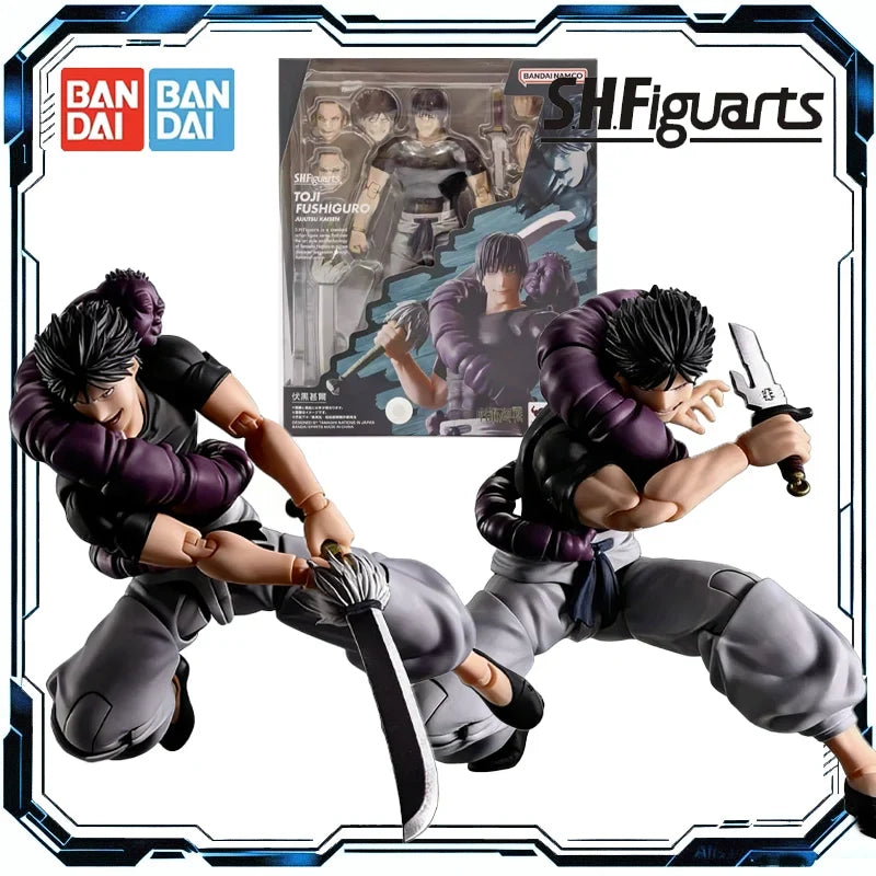Bandai Original SHF Jujutsu Kaisen Toji Fushiguro Anime Action Figure Collectible Model Toys Ornaments Gift Children Kid Boy