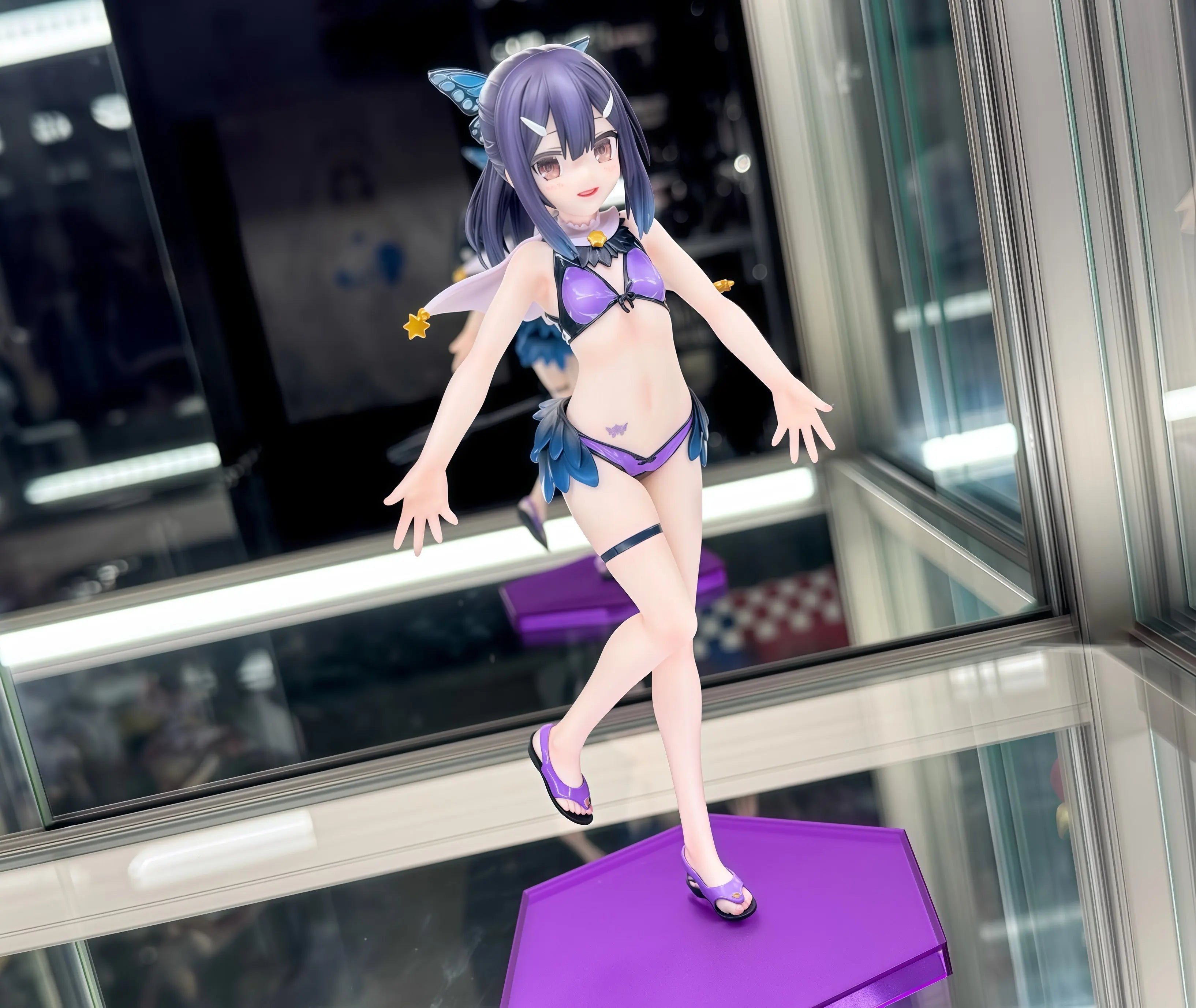 20cm Fate Kaleid Liner Illya And Miyu Swimsuit Ver Anime Gk Action Figure Collectible Model Desk Decoration Gift For Fans