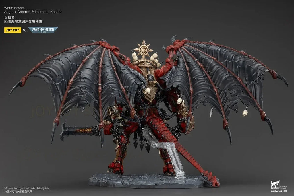 JOYTOY 1/18 Dark Source  40K World-Swallower Terror Demon Gene Primrose Angron Character Model Toy Gift Collection