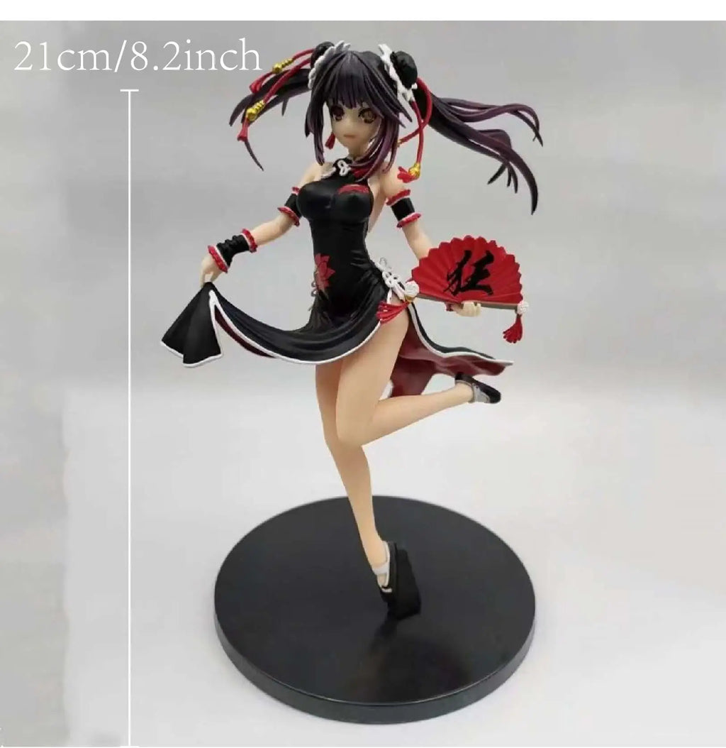 21cm 8.2 inch Anime Tokisaki Kurumi Figures Pvc Statue Desktop Ornamen Collection Statue Model Decoration Room Desk Toys Childre