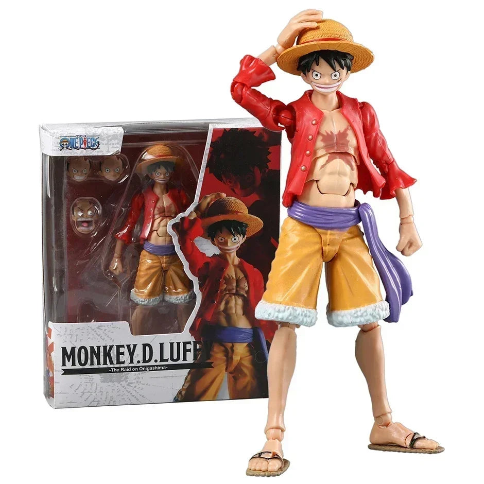 Luffy Invasion of Onigashima Anime Action Figure Toy Collection Figurine Doll