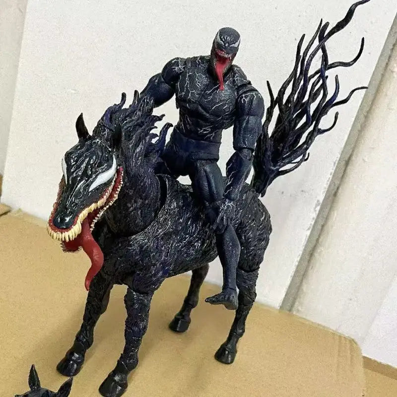Shf Venom Action Figure Toys Ko Carnage Horse Model Statue Collectible Ornaments Doll Christmas Children Gifts