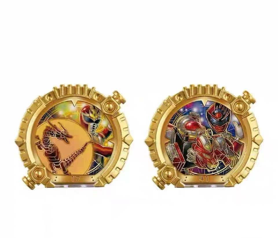 Bandai Genuine DX No.1 SENTAI GOZYUGER TEGASWORD Leon Buster 50 Sentai Ring Figure Toys Gift Collectible Model