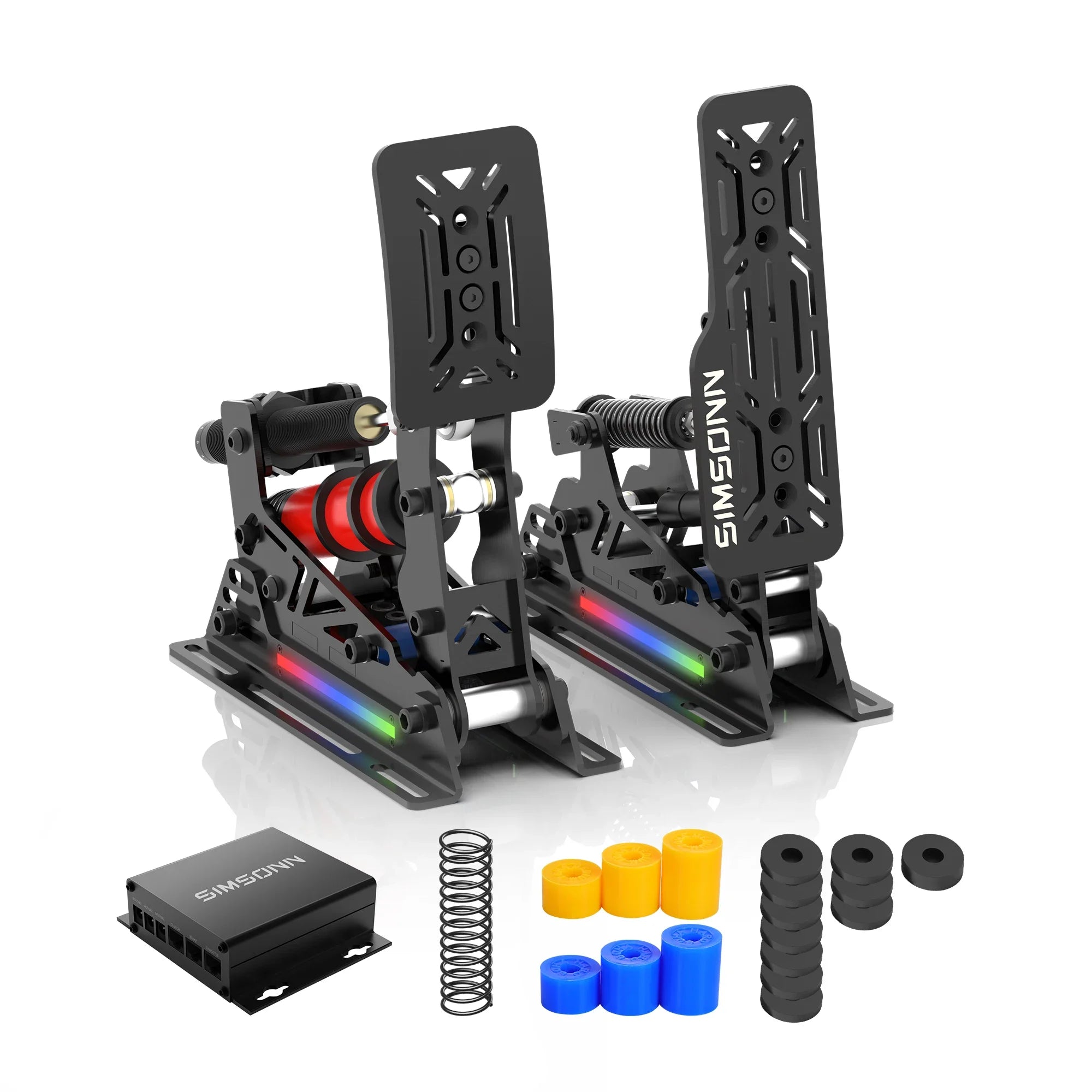 SIMSONN PRO X Ultra Sim Pedals PC Sim Racing Simulator Pressure Sensor Load Cell Pedal HE Hydraulic Pedal for PC Cockpit Pedal
