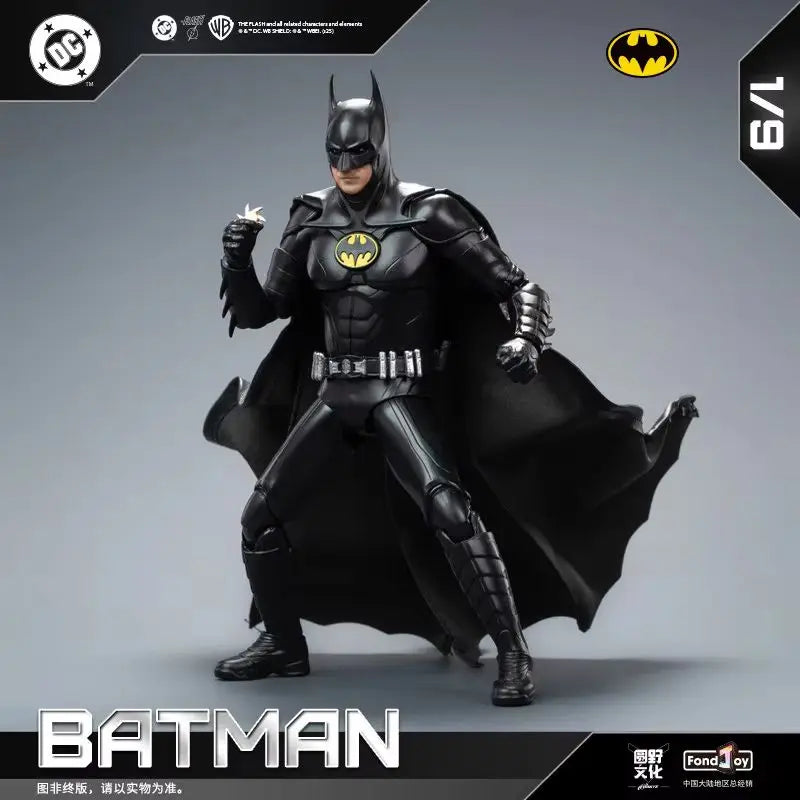 Fondjoy 1/9 2023 Keaton Batman Action Figure Collectible Trendy Toy Statue Desktop Ornament Doll Model Kit Boy Fans Gift