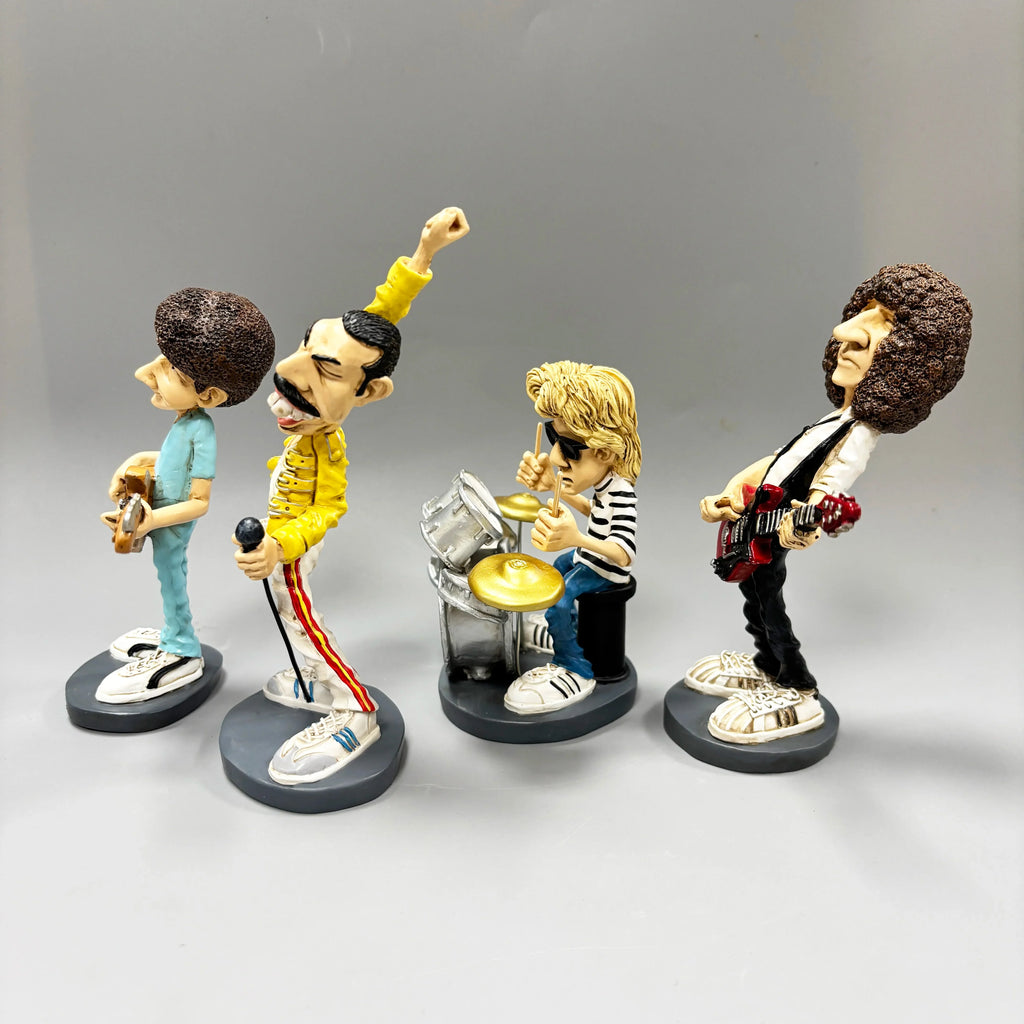 Classic Nostalgic Queen Figure Statue Resin  Music Figure Queen Series Home Collectable Figurine