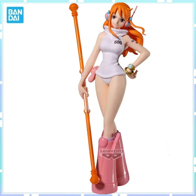 Bandai Original Banpresto Anime One Piece  the Shukko Nami Egghead PVC Action Figure Model Collectible Toy Gifts