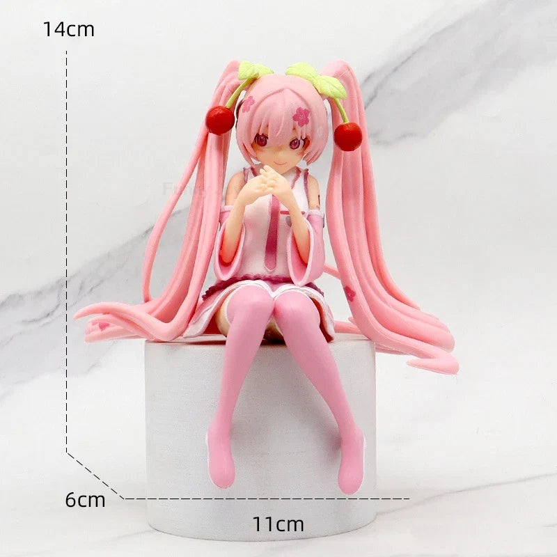 Anime Hatsune Miku Figure Wedding Dress Action Figures Kawaii Swimsuit Vocaloid PVC Collectible Model Toys Girl Gift