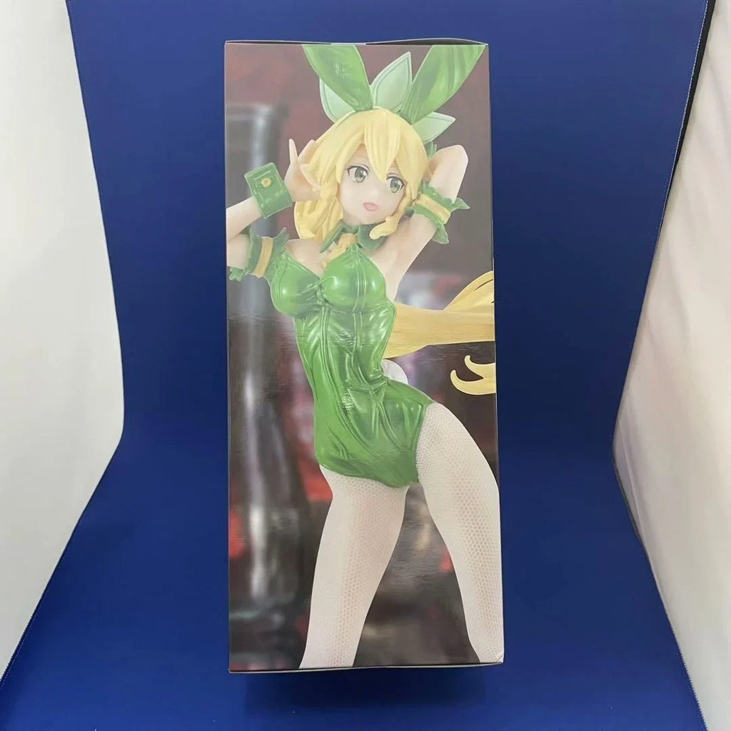 in stock  Furyu Original Sword Art Online BiCute Bunnies Figure -Leafa Sylph Color ver.- Anime Figure Action Figurine PVC Toys