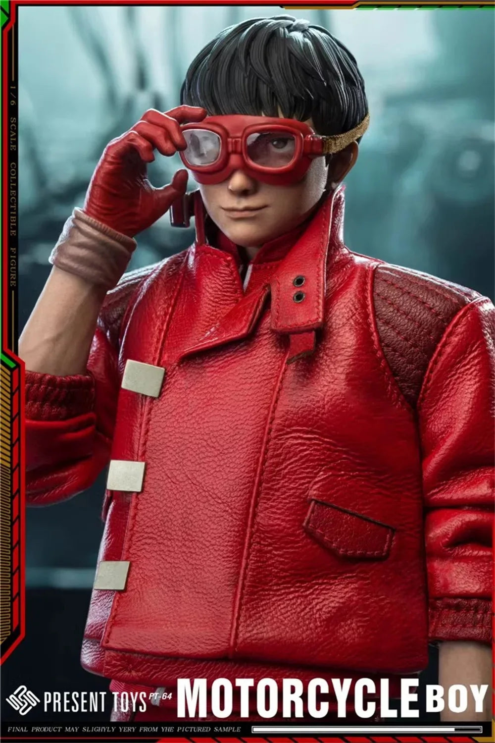 PRESENT TOYS PT-sp64 1/6 Scale Red Leather Jacket Motorcycle Boy Male Soldier Full Set for 12inches Action Figure Model Toys