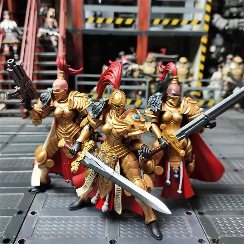 【In Stock】 JOYTOY Warhammer 40K Sisters of Silence White Falcons Vigilator Cadre Vigilator Mistress Squad Toy