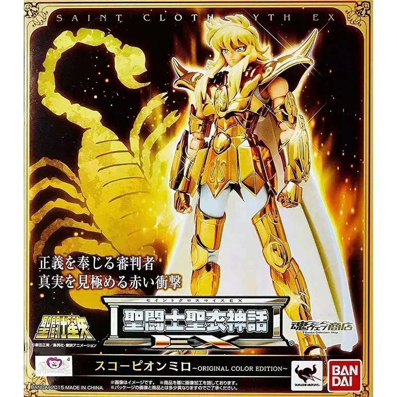 In Stock Original Bandai Saint Seiya EX Saint Cloth Myth Scorpio Milo OCE Action Figure Toy Gifts for Children