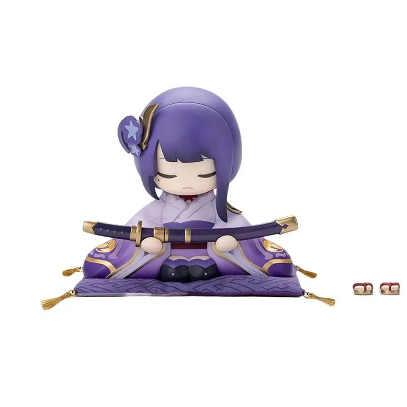 10cm Genshin Impact Anime Figure Game Peripheral Raiden Shogun Beelzebul Action Figure Desktop Decor Collection Model Toys Gift