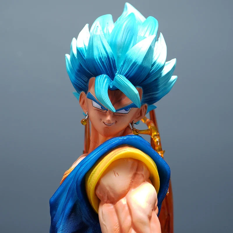 38cm Dragon Ball Yun Qi Vegetto 2.0 Anime Figure 3 Headed  Replace Model Statue Collection Desktop Decoration Ornament Fans Toys