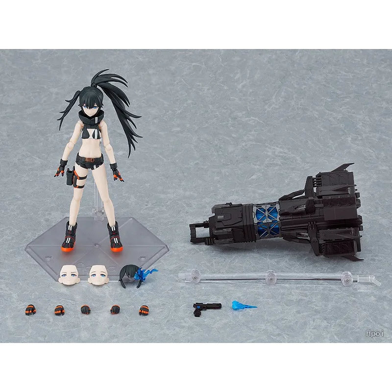 Max Factory Figma Finished Product Movable Doll Black Rock Shooter: Dawn Comes Anime Figure Toys Model Festival Gift for Boys