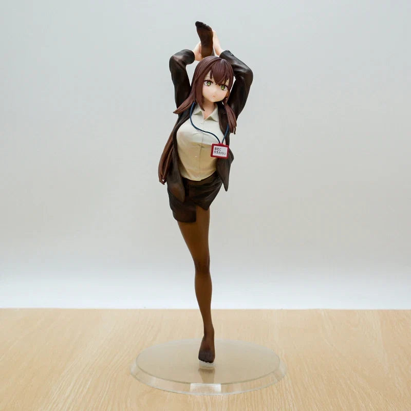 29cm Surprisingly Bendy OL-chan Who Doesn't Want to Go to Work Sexy Anime Girl Figure OL-chan Action Figure Adult Model Doll Toy