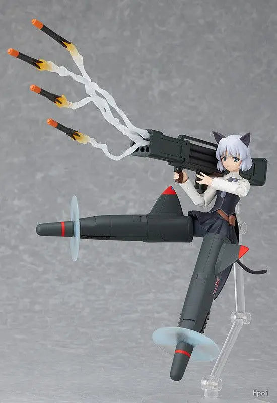 Original Max Factory Figma #142 Strike Witches Sanya V. Litvyak Anime Figures Model Toys Gift Collection