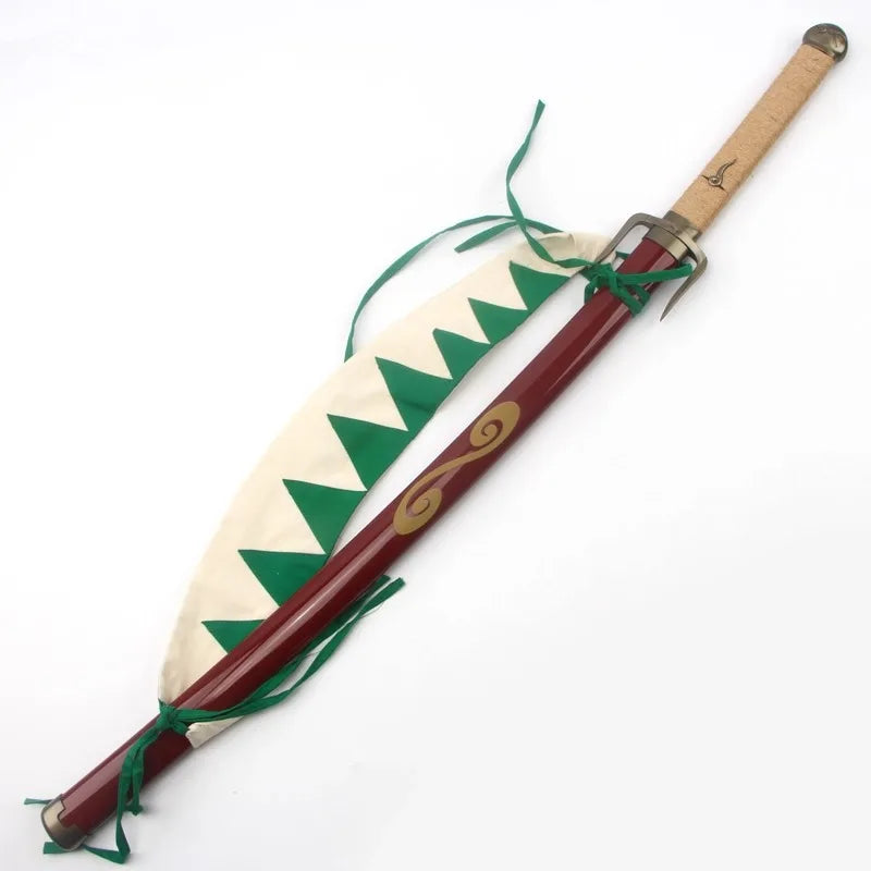 103cm Samurai Champloo Anime Peripheral Mugen Fire Fork Sword Wooden Model Unsharpened Cosplay Desktop Model Ornament Collection