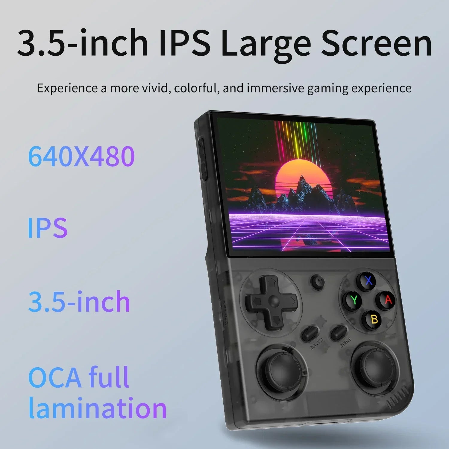 AMPOWN G350 Portable Game Console 3.5 Inch IPS Handheld Game Players Retro Video Game Consolas 3200mAh Linux Mini WIFI C2C