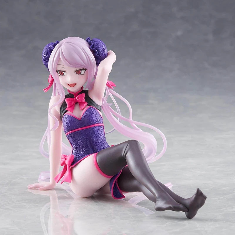 TAiTO Desktop Cute OVERLORD Shalltear Bloodfallen Albedo ~Cheongsam Ver.~ PVC 13CM Anime Action Figures Model Collection Toy