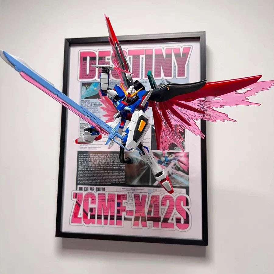 21*30CM Gundam Model Destiny Gundam Assembled Model Painting Wall Art Retro Posters Decorative Paintings For Home