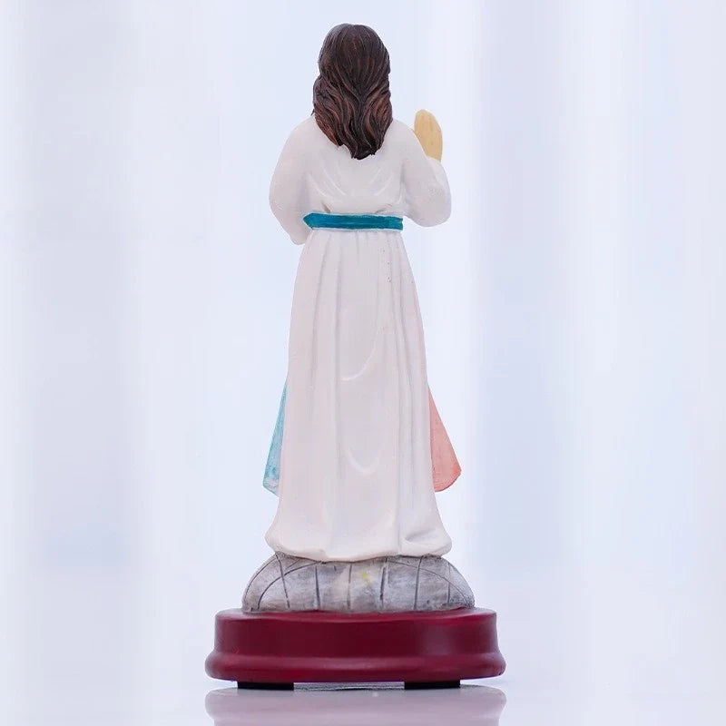 High 13.5CM Classical Hand Raising Figure Ornaments Easter Decoration Resin Crafts Gifts